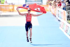 Flora Duffy, campionessa del mondo ITU e XTERRA in carica, è oro ai Commonwealth Games, disputati giovedì 5 aprile 2018 nella Gold Coast, in Australia (Foto ©ITU Media / Delly Carr)