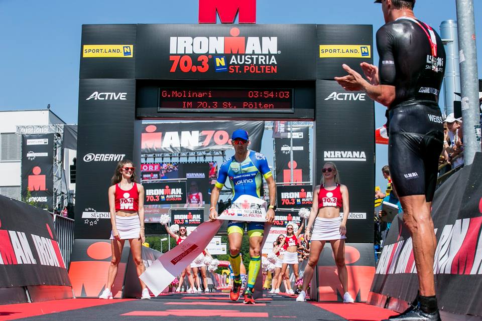 Conclude in terza piazza l'azzurro Giulio Molinari nell'Ironman 70.3 St. Polten, Austria