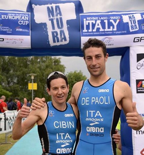 Al TNatura Italy cross triathlon Revine Lago del 14 giugno 2015, vincono il titolo italiano Monica Cibin e Mattia De Paoli (Foto: Massimo Pizzolato)