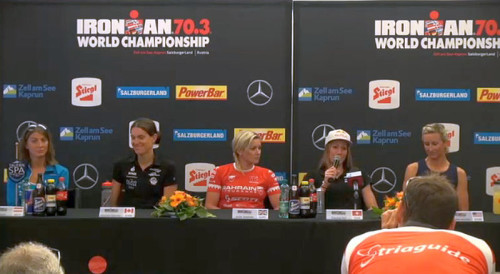La conferenza stampa dell'Ironman 70.3 World Championship 2015 di Zell am See