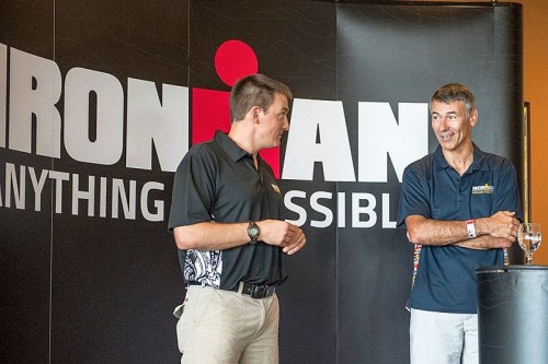 Il CEO di Ironman Europe Thomas Dieckoff, a destra, ha annunciato due nuovi Ironman in Italia per la stagione 2016