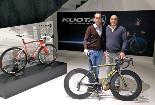 Pietro Illarietti, Marketing Kuota, e Germano Raddi, Team Manager 707 Triathlon