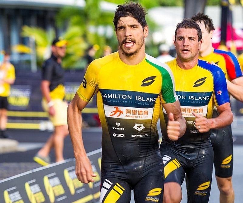 Alessandro Fabian lotta alla Super League Triathlon 2017 di Hamilton Island (Australia)