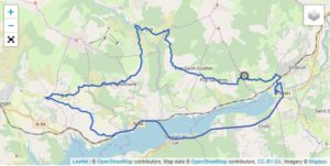 Il percorso della frazione ciclistica dell'Embrunman 2019 distanza corta.