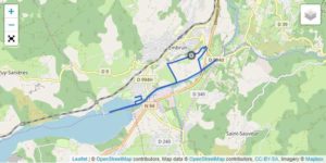 Il tracciato della frazione di corsa dell'Embrunman 2019 distanza corta.