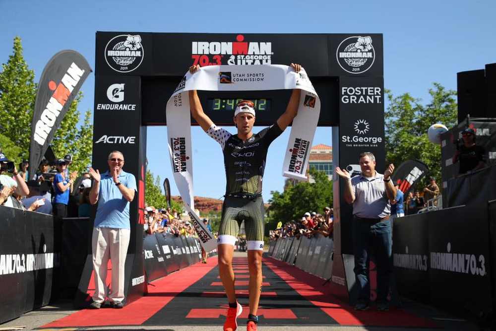 Rodolphe Von Berg vince l'Ironman 70.3 St. George 2019.