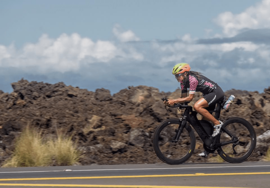 La brasiliana Fernanda Keller all'Ironman Hawaii World Championship 2018.
