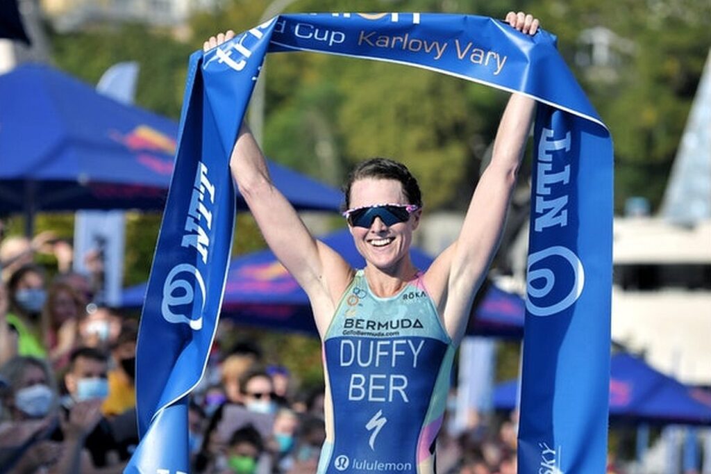Flora Duffy (BER) vince l'ITU World Cup Karlovy Vary 2020 (Foto ITU Media)