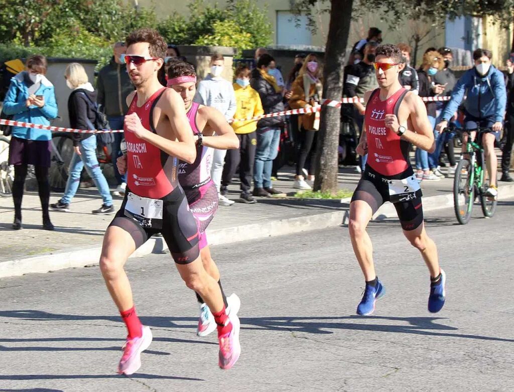 Diego Boraschi e Giulio Pugliese fanno doppietta per il Torrino Roma Triathlon al Duathlon di Sabaudia di domenica 21 febbraio 2021