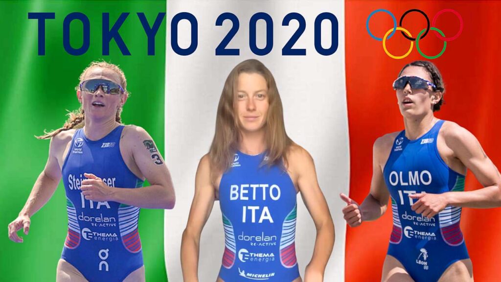 Alice Betto, Angelica Olmo e Verena Steinhauser sono le tre azzurre al via del triathlon olimpico femminile di Tokyo 2020