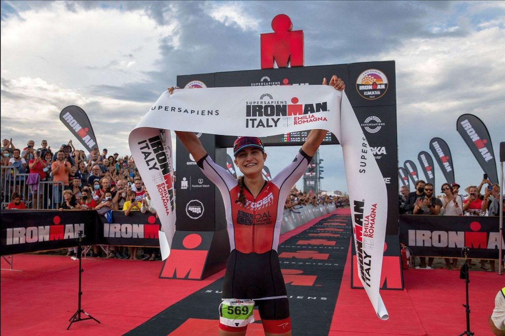 Fabia Maramotti domina l'Ironman Italy Emilia Romagna di sabato 18 settembre 2021 (Foto: Ironman Italy)