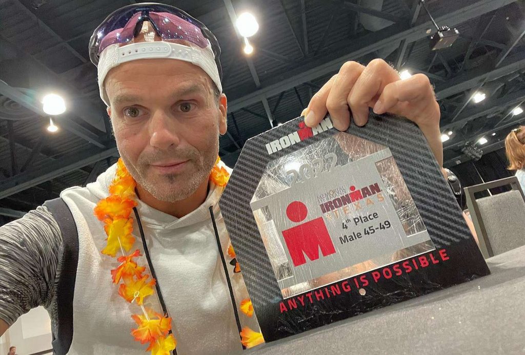 Claudio Oriana primo italiano all'Ironman Texas 2022