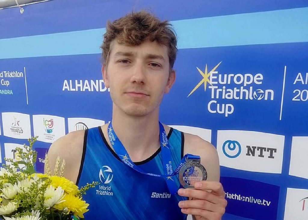 Coppa Europa Triathlon Alhandra 2022, Sergiy Polikarpenko è secondo
