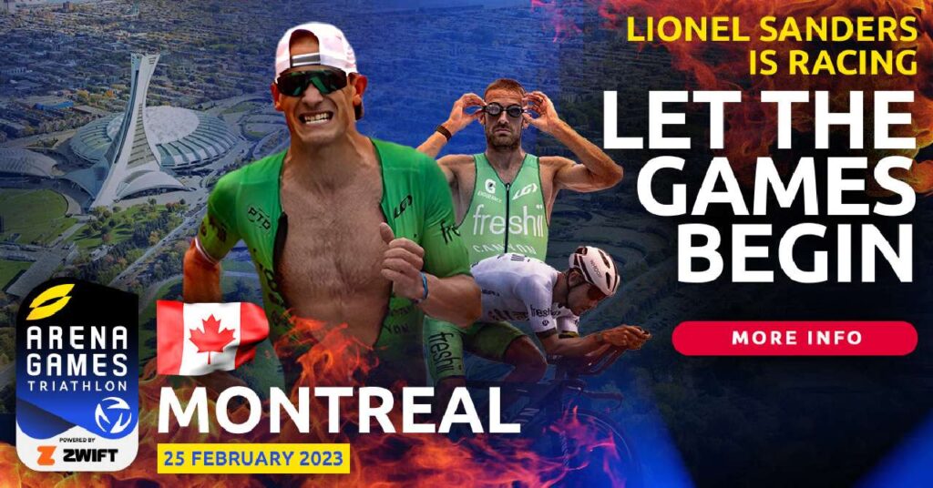 Lionel Sanders al via dell'Arena Games Triathlon Montreal 2023