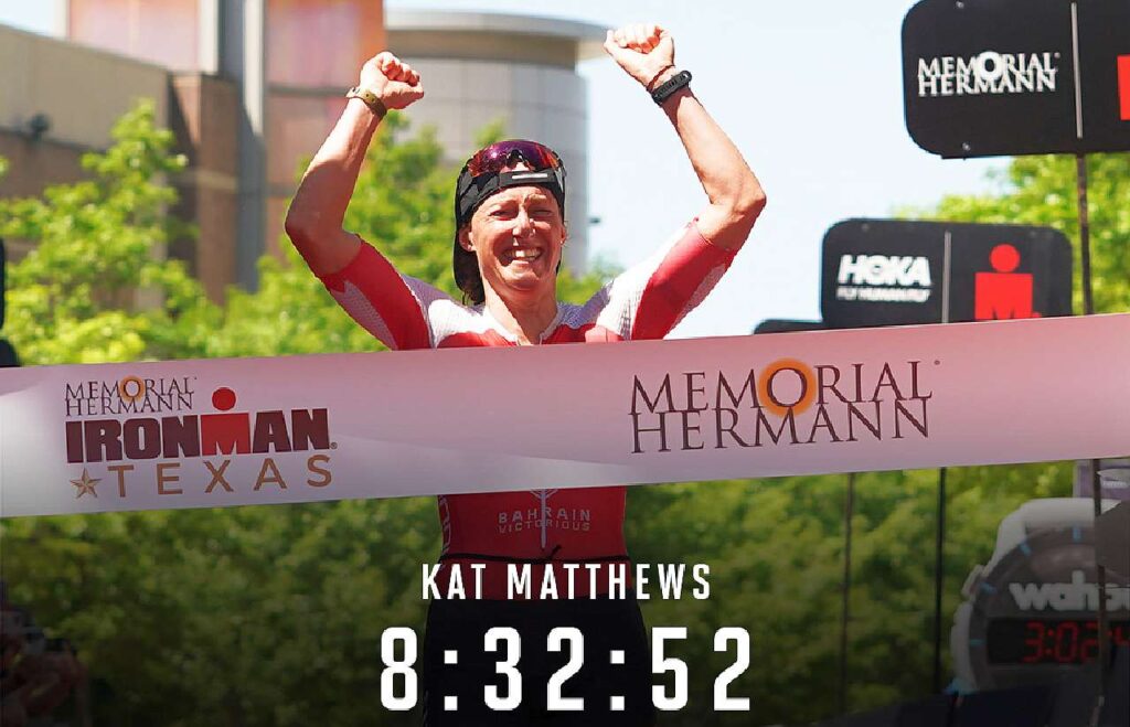 Katrina Matthews vince l'Ironman Texas 2023