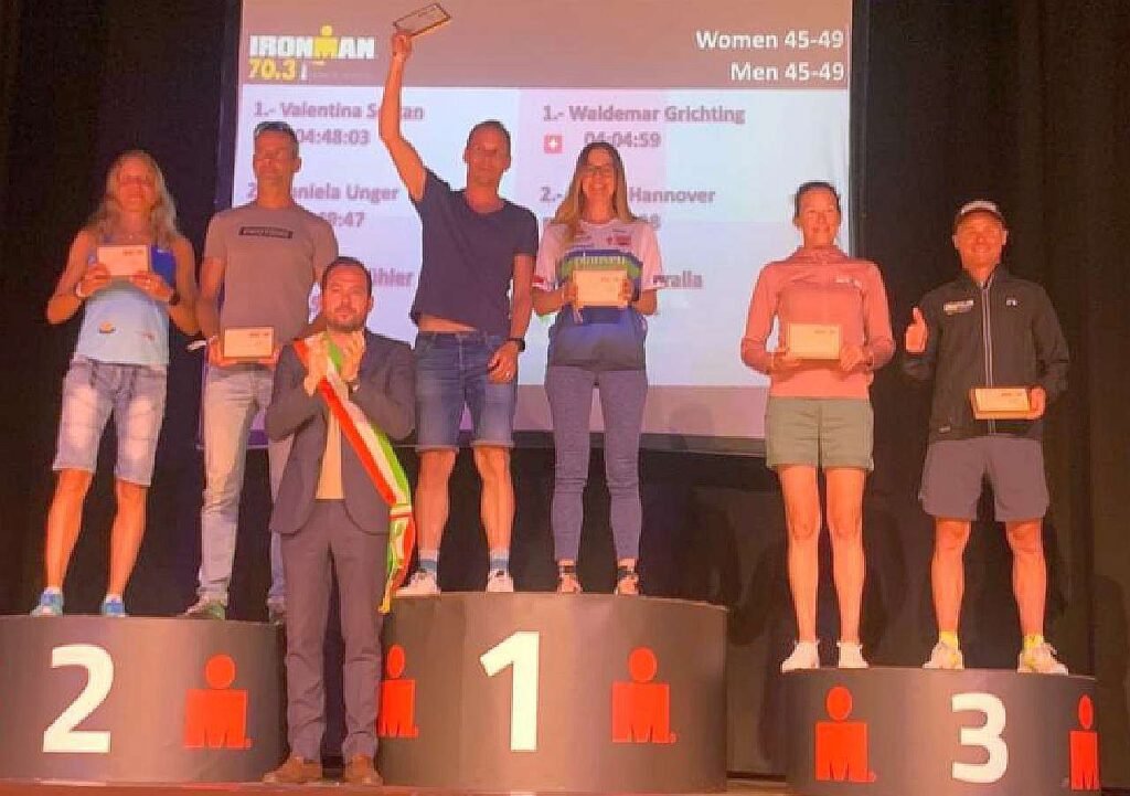 Valentina Sestan vince all'Ironman 70.3 Venice-Jesolo 2023 la sua categoria W45