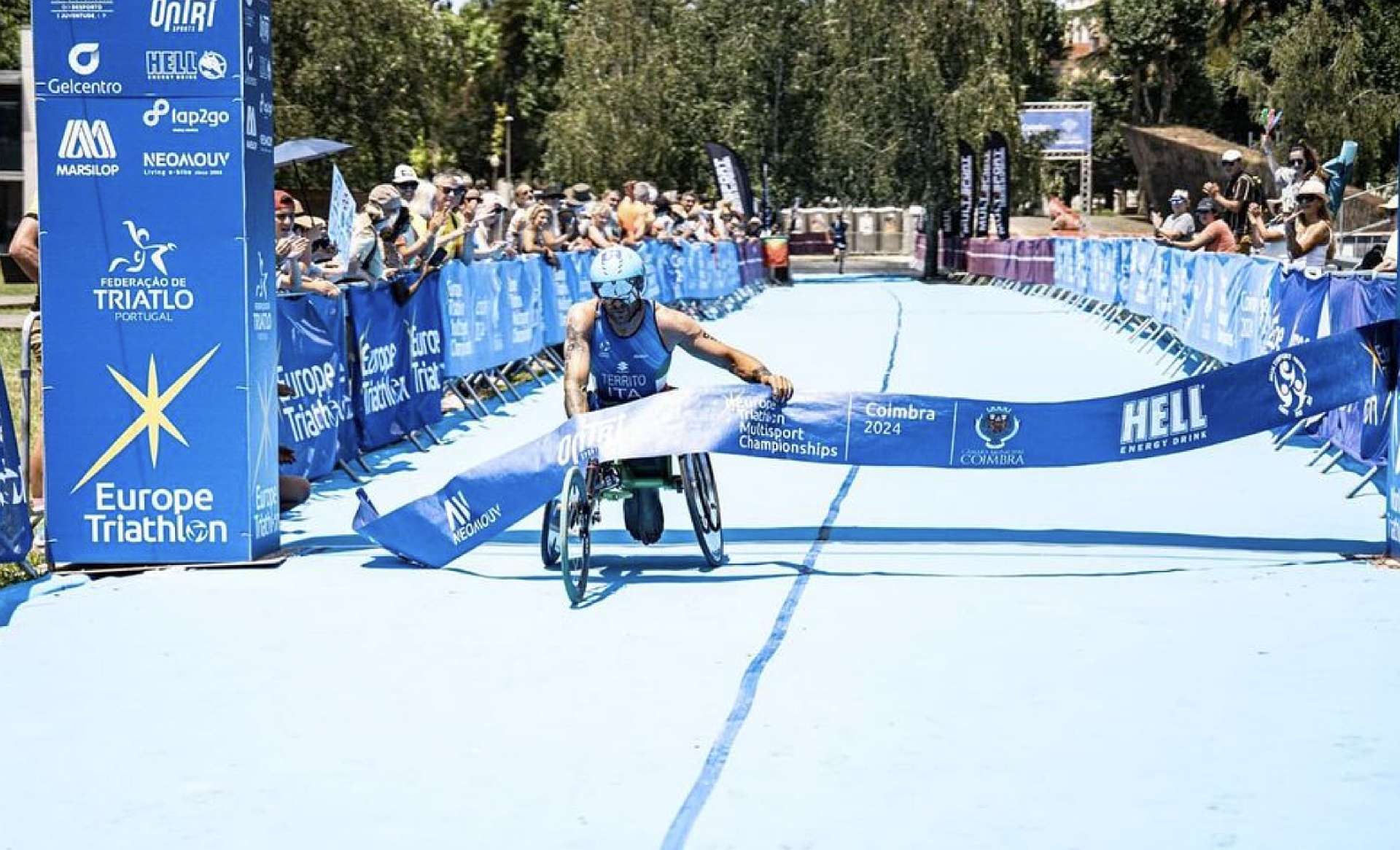 Ivan Territo si conferma Campione Europeo di triathlon medio il 22 giugno 2024 a Coimbra (Foto Europe Triathlon)